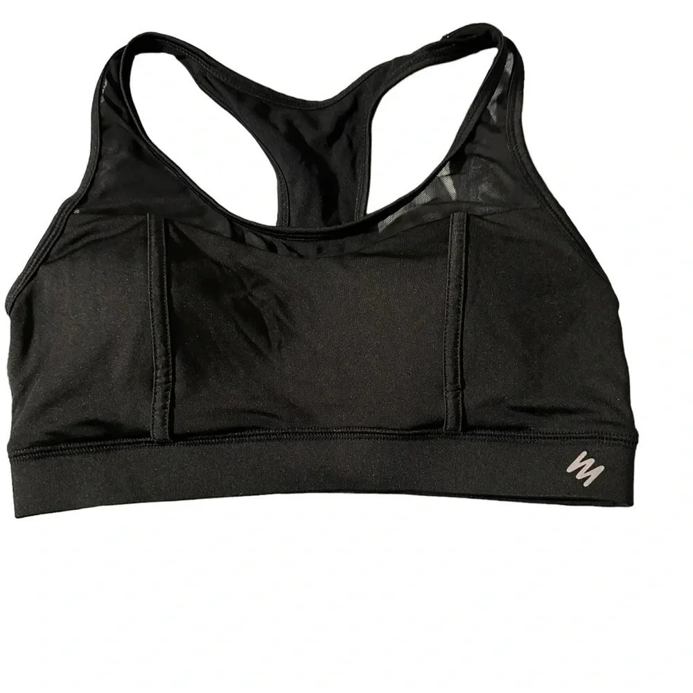Nicole Miller women's small black sports bra